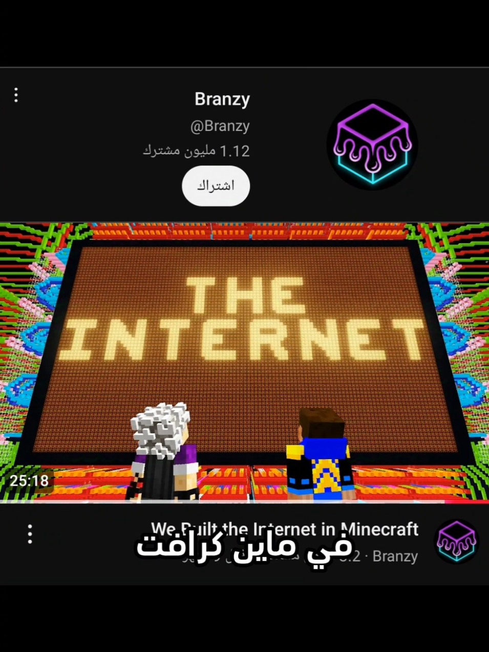 لاعبين ماين كرافت اخترعوا الانترنت في اللعبه🤨😱#fyp #BALORI #Minecraft 