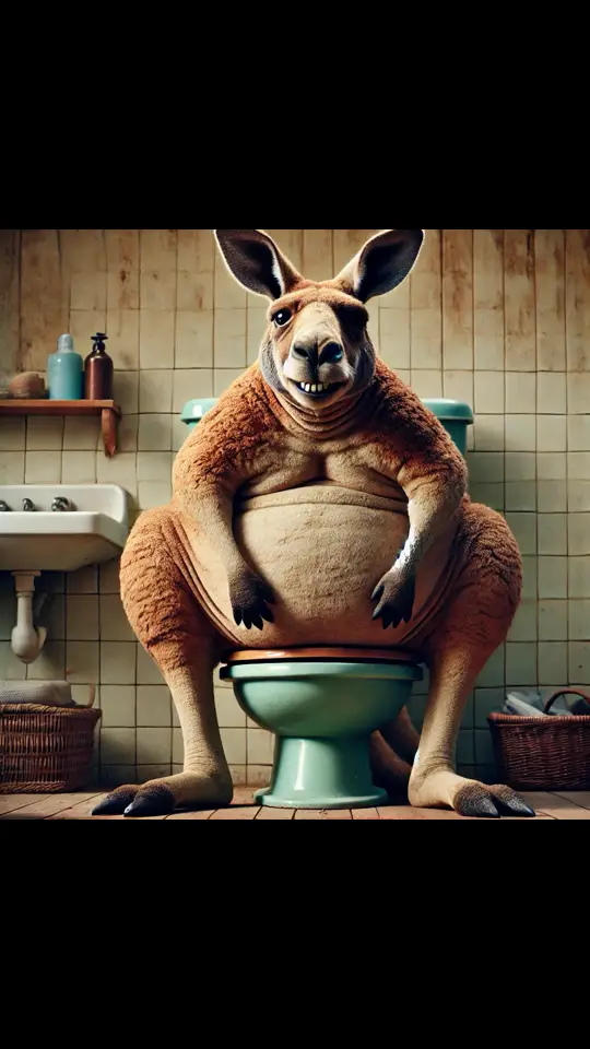 Who could this be? 😂😂😂😂😂😂 #toilet #toilette #animal #animalsoftiktok #tiere #klo #känguru #kangaroo 