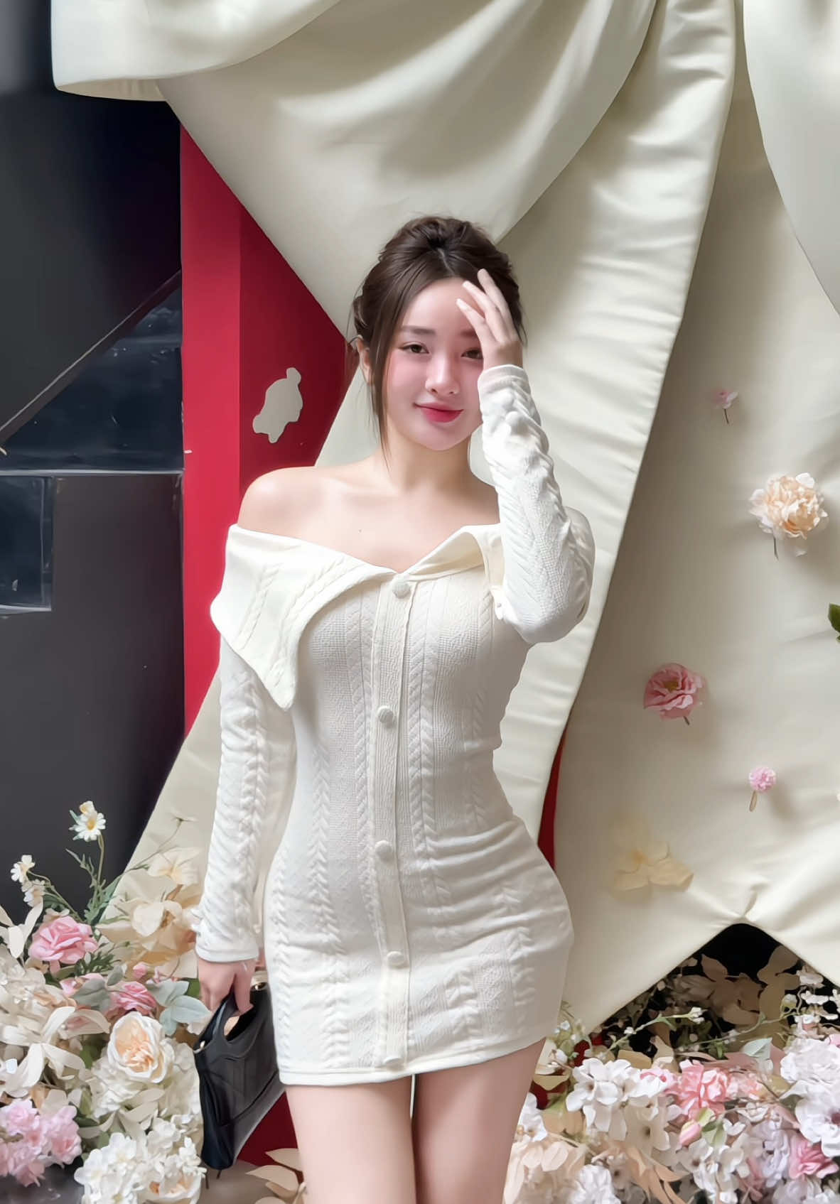 Váy shop về đủ 3 màu 1xx #huyenthuhoang #xhtiktok  #viral  #trending 