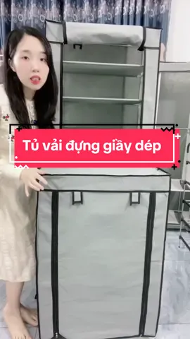 Tủ vải đựng giày dép#tiktok #giadungthongminh #xyzbca 