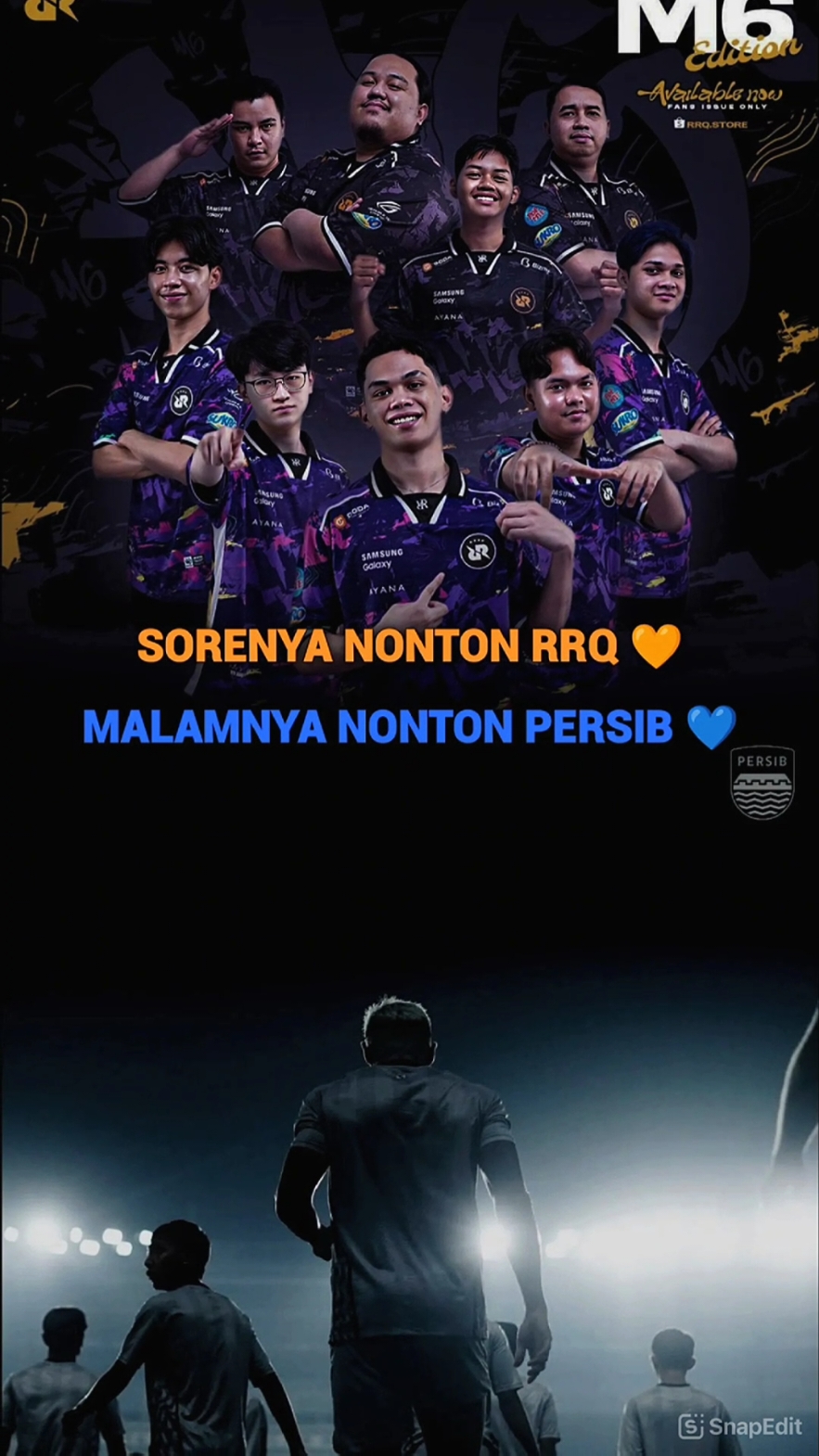 HARI YG INDAH, SEMOGA DENGAN HASIL YG SAMA INDAHNYA💙🧡 #rrqday #rrqhoshiday #persibday #persibbandungday #rrq #rrqhoshi #rrqkingdom #kingdom #persib #persibbandung #bandung #bobotoh 