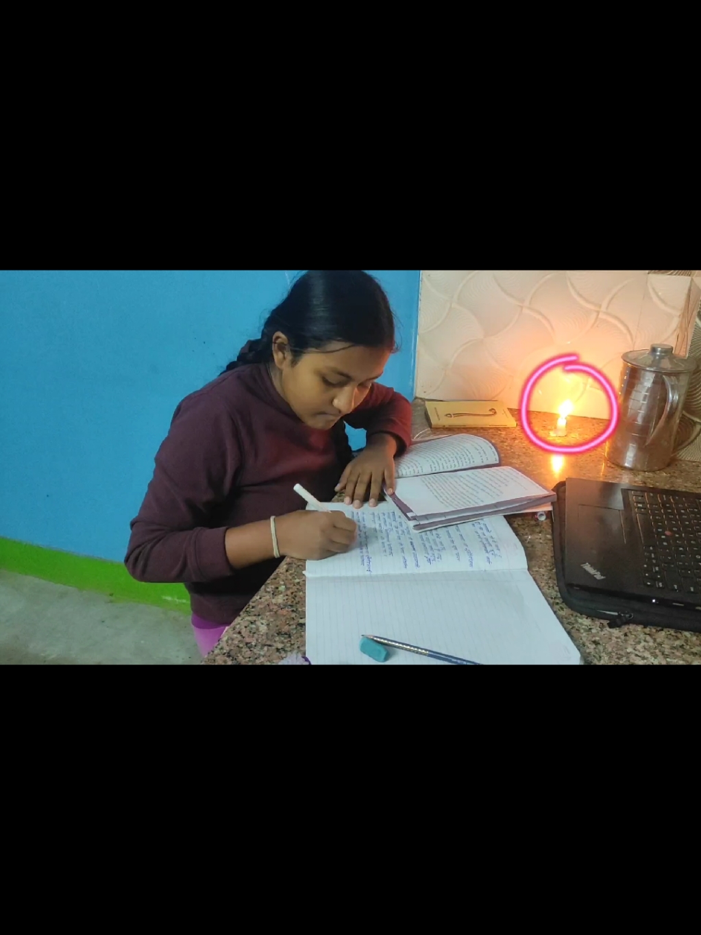 Burning candle just make the study too productive 🕯️💗#munuto #niilisha #assignment #homework #fyp #student #class7 #grade7 #studytok #hardwork #discipline #studentlife #7thgrade #schoollife #nepal🇳🇵 