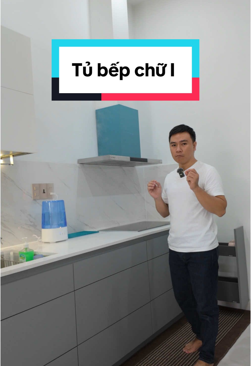 Mẫu tủ bếp chữ I hiện đại dành cho nhà phố 2025 #tubep #bepchuI #tubephiendai 