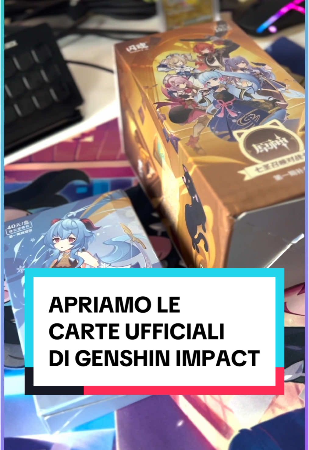 Apriamo LE CARTE DI Genshin IN ESCLUSIVA  #GenshinImpact #carte #sbusto #videogame #gaming #GamingOnTikTok #news 