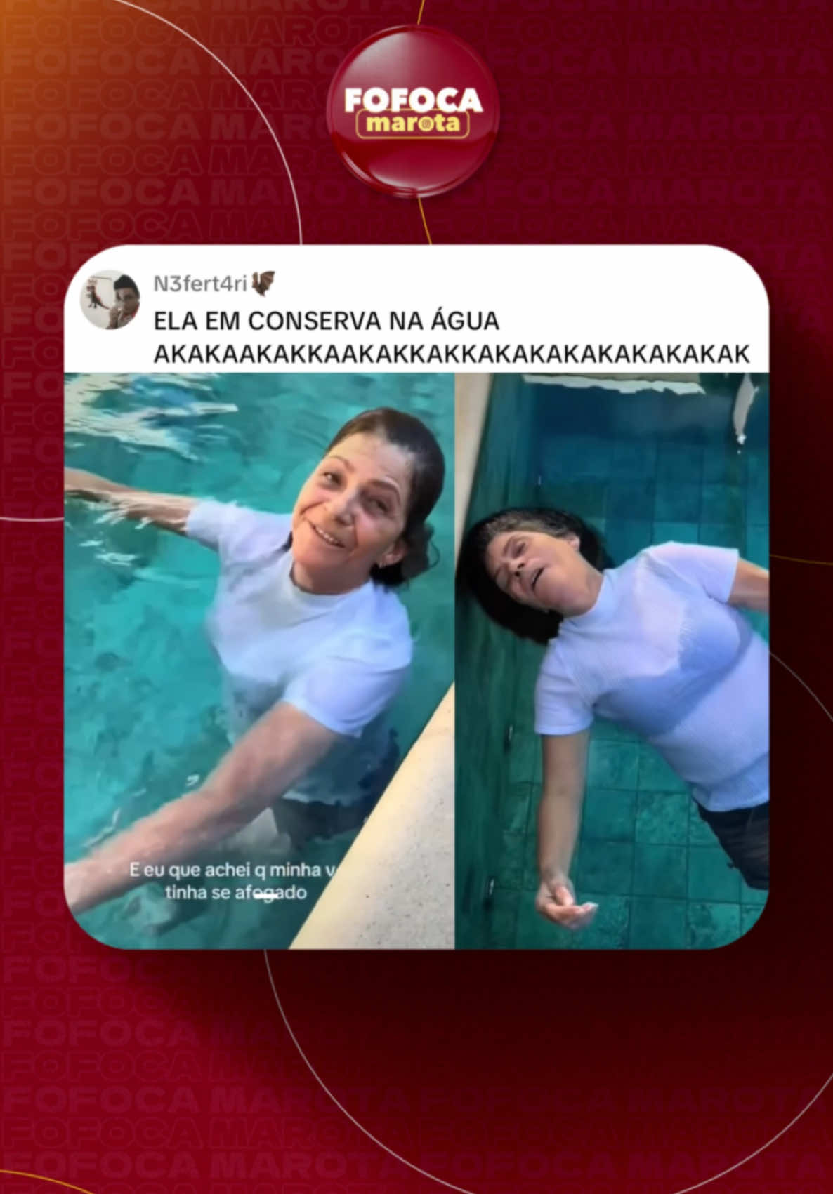 E essa menina que encontrou a avó dormindo dentro a piscina? 🤯🗣️ #fofocamarota #fy Reprodução: @bibi_cogo 