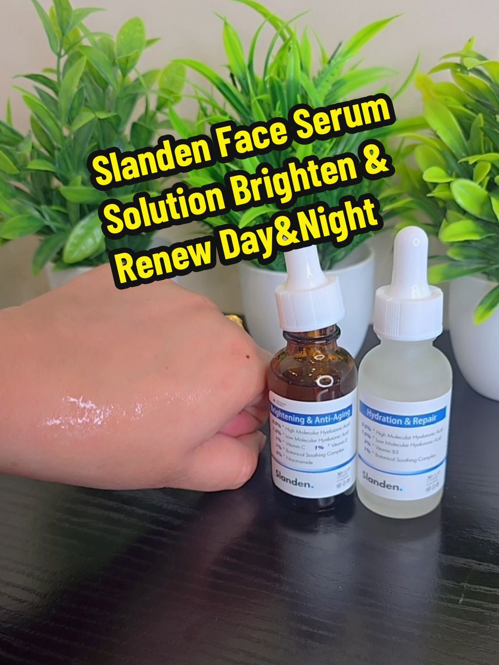 Slanden Face Serum Solution : Brighten & Renew Skincare Set #Serum #Solution #Face #day #night #Brighten #Renew #Set #Skincare #tiktokmademebuyit #viraltiktok #viralvideo #ad #4  #fyp #foryoudays ##TikTokShop #fpy 