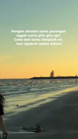 Buat kamu yang kehabisan topik obrolan coba pake kartu ini #ngobrol #ketemu #deeptalk #pasangan #pacar #bucin #tiktokshop #kartu #pertanyaan #tiktokquotes #xyzbca #fyp #fouryoupage 