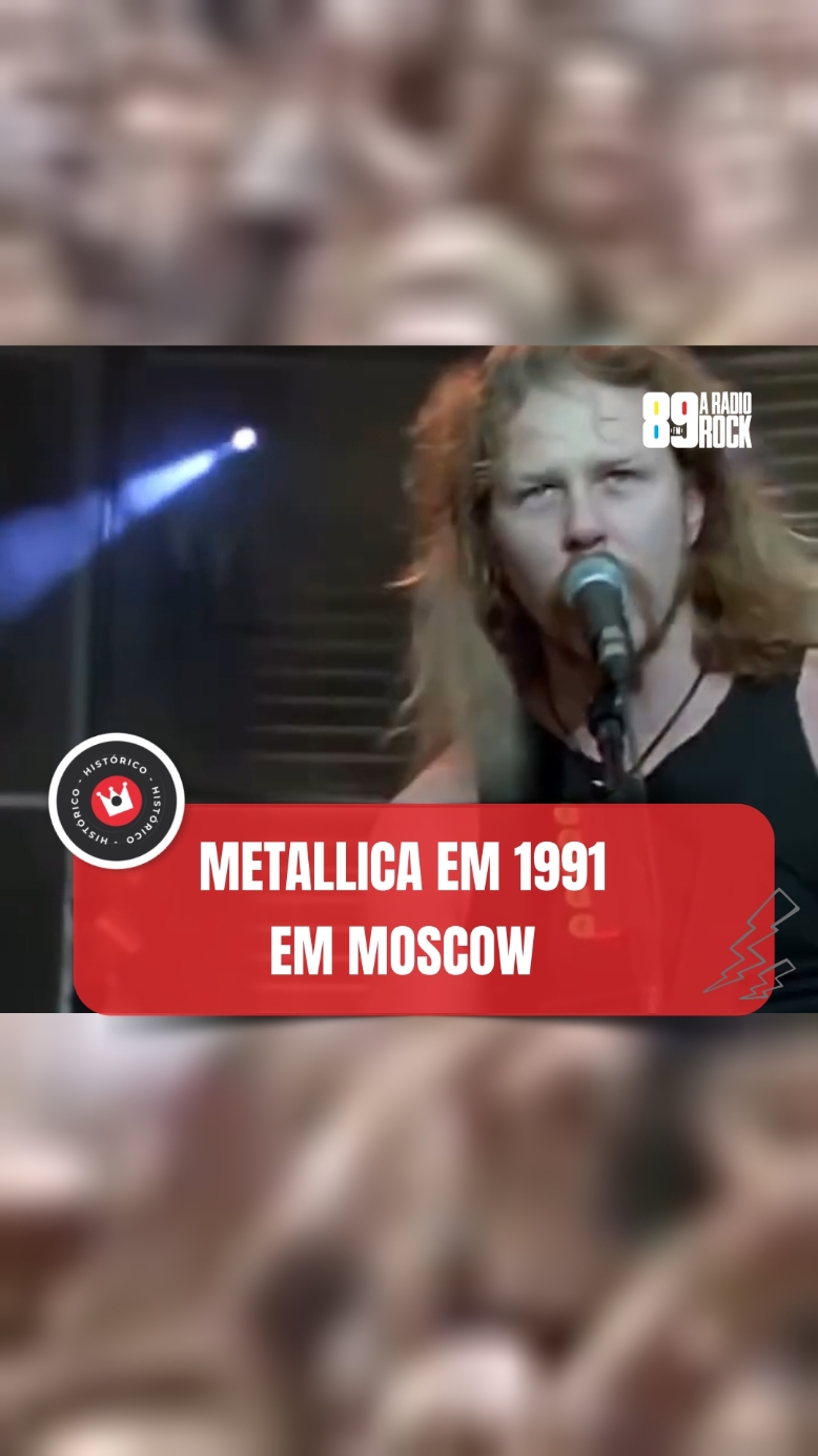 METALLICA EM MOSCOW EM 1991 A banda fez um show para um público de 1.6 milhões de pessoas. Créditos: giorgossalamina #89 #89fm #89fmaradiorock #aradiorock #radiorock #vivaorock #rock 