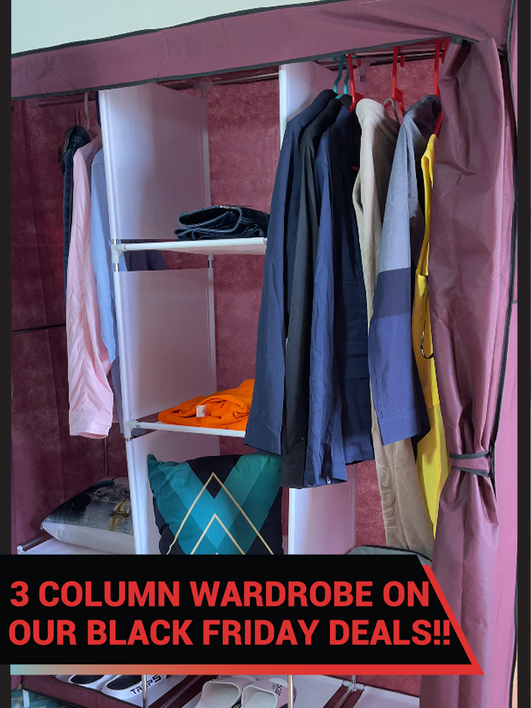 Its 4 days to the end of Kilimall blackfriday 2024 and this home 3 column wardrobe is going for KSh 2,199 only on the kilimall app. Download the kilimall app on google playstore or appstore and use the product code 10001506837 to place your order today. #kilimall #kilimallblackfriday2024 #kilimallmademebuy #fyp #save