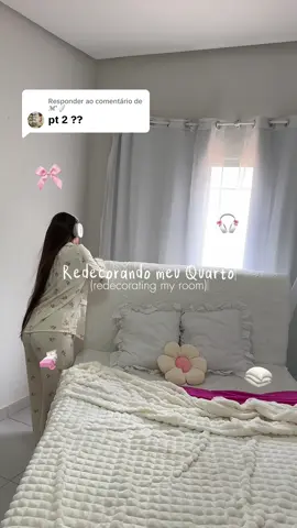 Respondendo a @𝓜'🪽 Redecorando meu Quarto part 2🎀 (Redecorating my room)🌷 #vanity #newvanity #penteadeira #penteadeiracamarim #vanitymirror #quarto #foryou #room #decoration #girlsroominspo #aestheticroom #decorandomeuquarto #viral 
