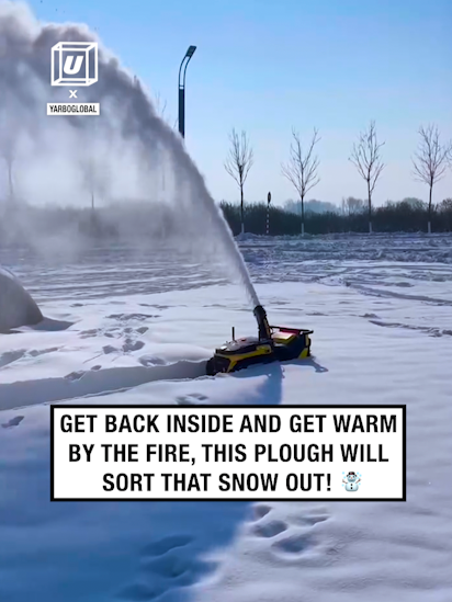 This is perfect for winter ❄️😲  🎥: IG / yarboglobal #UNILAD #snowy #snowplough #winterishere #gadget