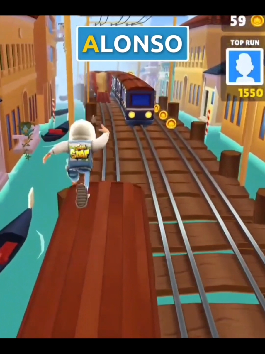 ALONSO ON SUBWAY SURFERS🐐 #f1 #parati #viral #foryou #fyp #alonso #fernandoalonso #goat #subwaysurfers #edit 