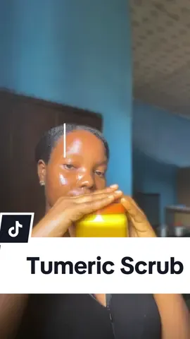 Effective tumeric body scrub for bright and soft skin😊Smells so good🫶 #bodyscrub #tumeric #exfoliate #bodywash #bath #sugarscrub #foryoupage❤️❤️ 