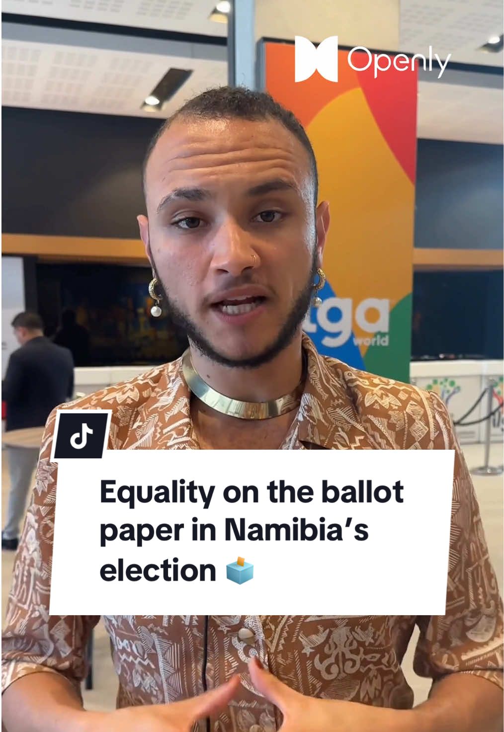 Only one political party in Namibia openly supports LGBTQ+ rights - but activists hope the results of today's elections (Nov. 27) could bring change. We spoke to Omar van Reenen (they/them) about what they hope the election will achieve for queer rights in Namibia.   🎙️ Reporter: Enrique Anarte at ILGA-World conference in Cape Town.   #namibia #lgbtqrights #lgbtnews 