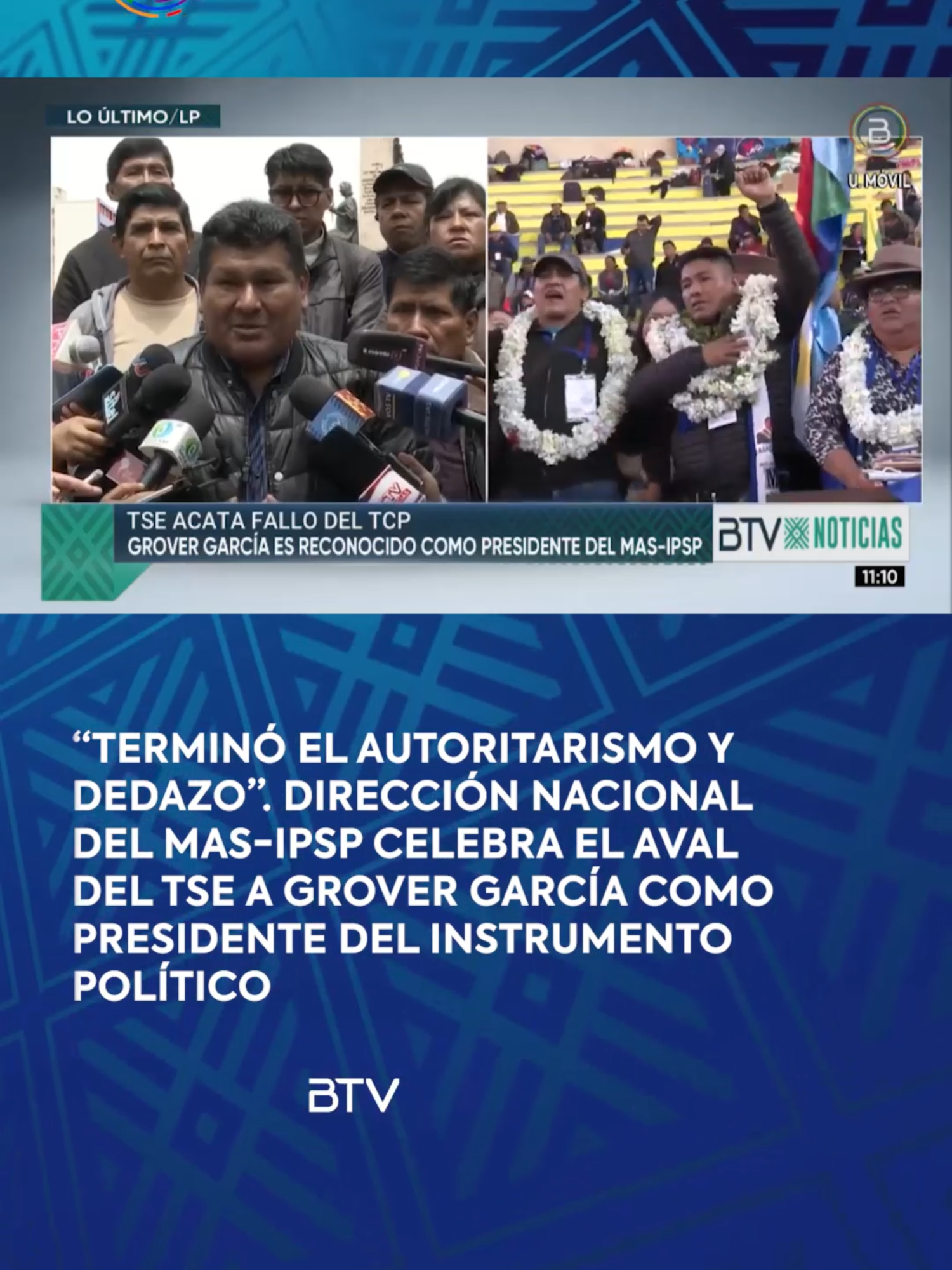 📌 “Empieza una nueva etapa que va a ser un trabajo conjunto y coordinado con las organizaciones sociales. Aquí termina el autoritarismo y el dedazo”, dijo el secretario de Relaciones Internacionales del instrumento político, Fidel Surco, a tiempo de destacar el aval del Tribunal Supremo Electoral (TSE) a Grover García como presidente del MAS-IPSP. #btvmultimedia#boliviatv#bolivia#btvinforma#btv#fyp #política #democracia