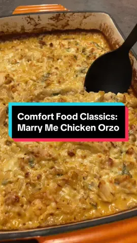 A really easy and delicious low calorie, high protein dinner! Serves 4: 400g roast chicken breast (cooked weight) 200g orzo (dry weight) 200g light soft cheese 1 stock cube (in 700ml boiling water) 80g sundried tomatoes or sundried tomato paste 30g parmesan 60g light cheddar 12g fresh basil 1 onion 4 garlic cloves 2g oil (I used the oil from the sundried tomatoes jar!) 1. Heat the oil in a frying pan over a medium heat, then add your inion and garlic and saute until soft. 2. Add your stock cube to boiling water, then mix in your soft cheese once the stock cube has dissolved. Then pop in the microwave until almost boiling! 3. If using whole sundried tomatoes, blitz into a paste before adding to the dish 4. Add everything to the baking dish except the cheddar cheese, mix well and cook at 200C for 20 minutes.  5. After 20 minutes, stir well and top with the cheese then put it back in the oven for another 20 minutes.  6. ENJOY! #caloriedeficit #lowcalorierecipe #highproteinrecipe #mealideas #highproteinmeals #highproteinmeal 