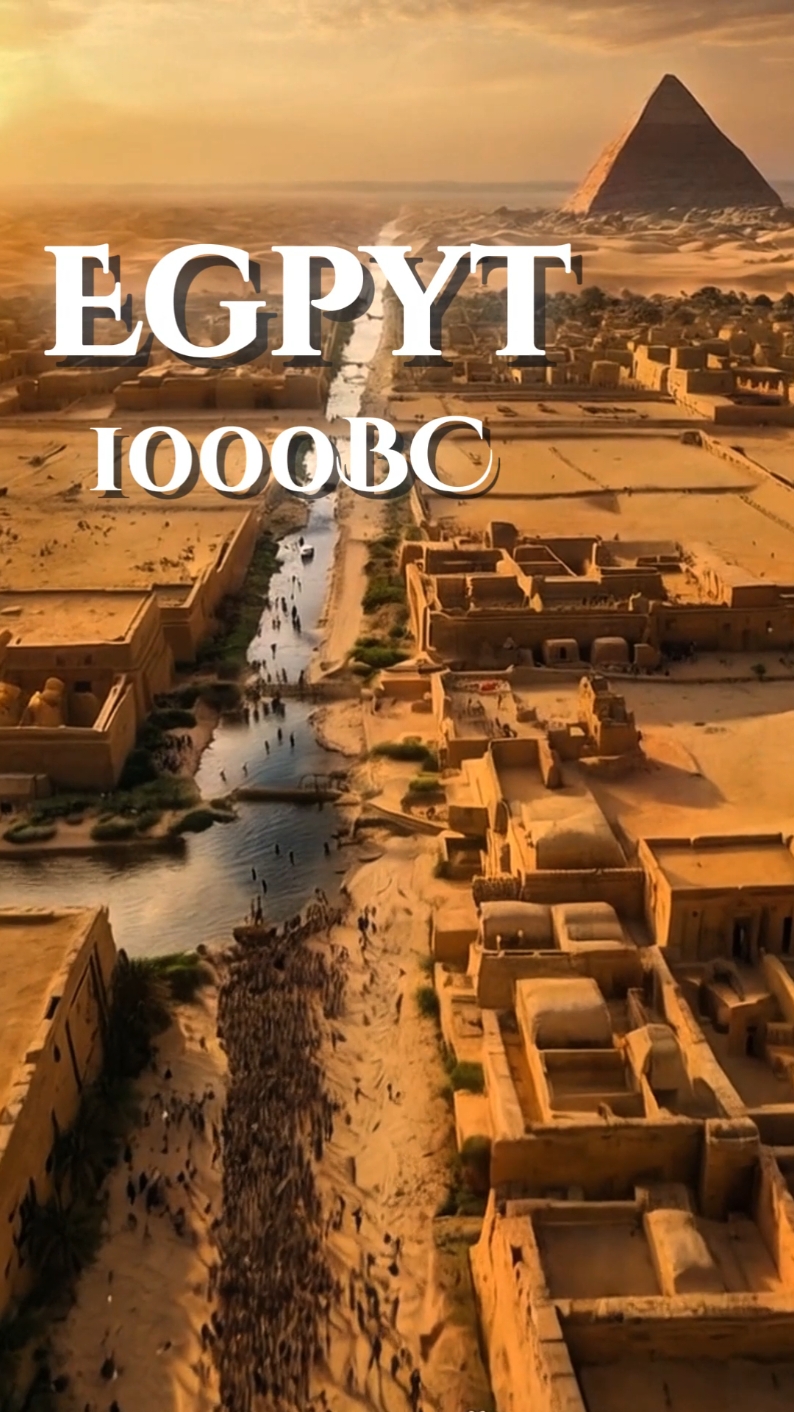 The golden era of Egypt let me show you what egypt looked like in 1000 BC #history #ai 