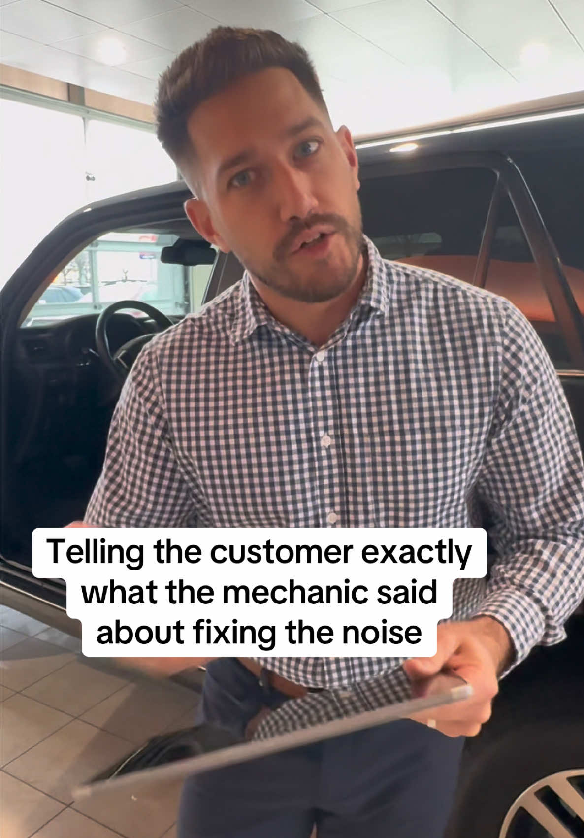 The noise is actually worse at the end… 🤣 #mechanicsoftiktok #cardealership #oilchange #serviceadvisor 