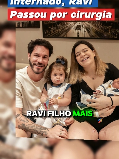 Ravi, filho de Viih Tube e Eliezer é internado e passa por cirurgia 