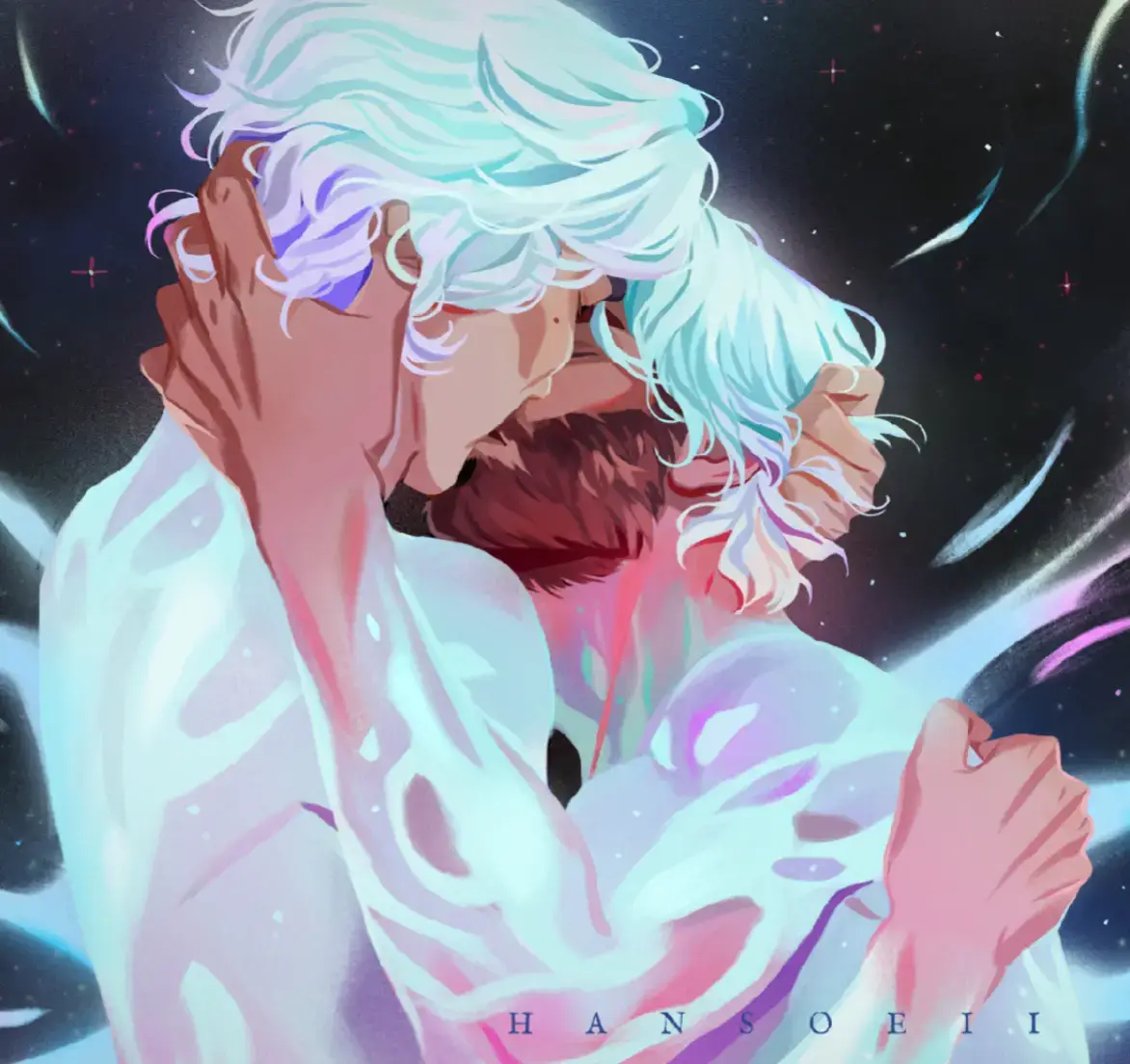 has there ever been a greater love confession than choosing to leave everything behind in order to intertwine your soul with the one you love on the astral plane, binding the two of you for eternity?💫 #arcane #jayvik #jayvikfanart #arcanefanart #jaycetalis #viktor #arcanefanart #arcaneleagueoflegends #fanart #digitalart #artistsoftiktok 