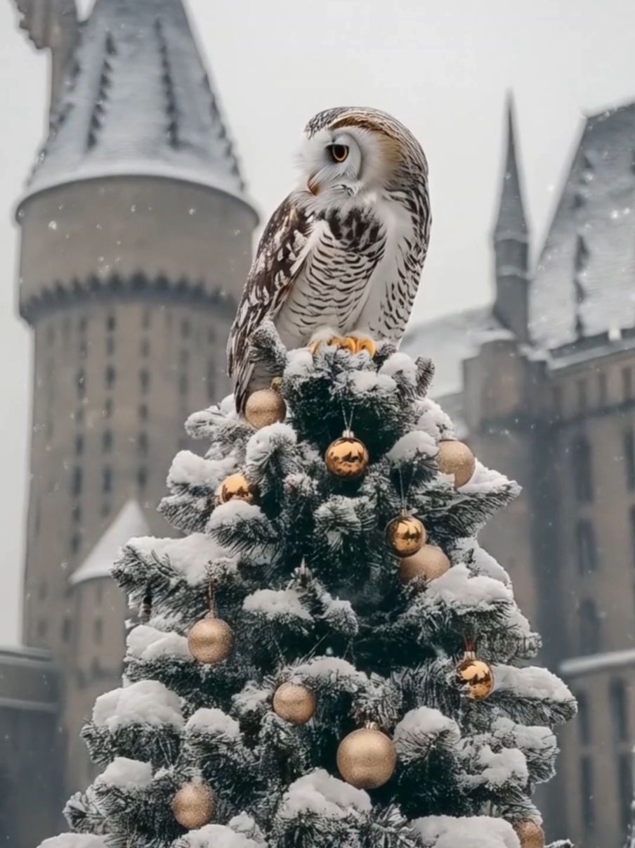 The Enchanted Holidays: Christmas at Hogwarts🎄❄️🦉 #HogwartsChristmas #MagicalHolidays #HarryPotterVibes #WizardingWorld #ChristmasMagic #HogwartsInWinter #YuleBall #HolidayAtHogwarts #FestiveFantasy #Winter