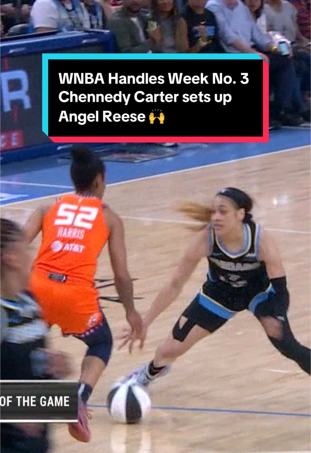 Chennedy Carter brought the spice with this set up to Angel Reese 🌶️ No. 3 on #WNBAHandlesWeek