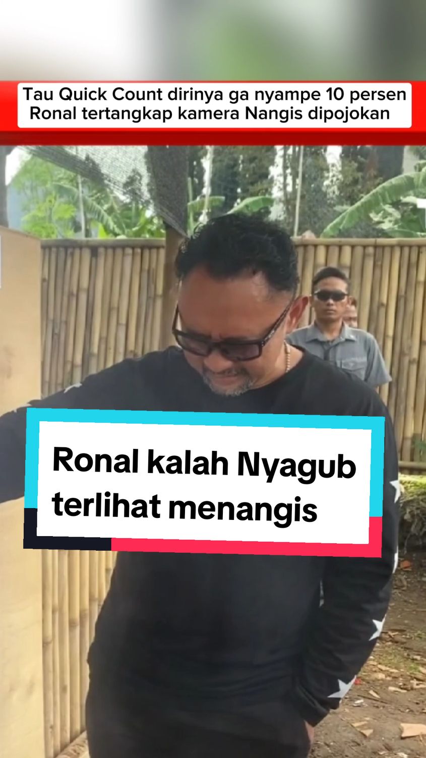 Ronald Cawagub Jawa-Barat Terlihat Menangis #jabar #pilkada2024 #quickcount #kdm 