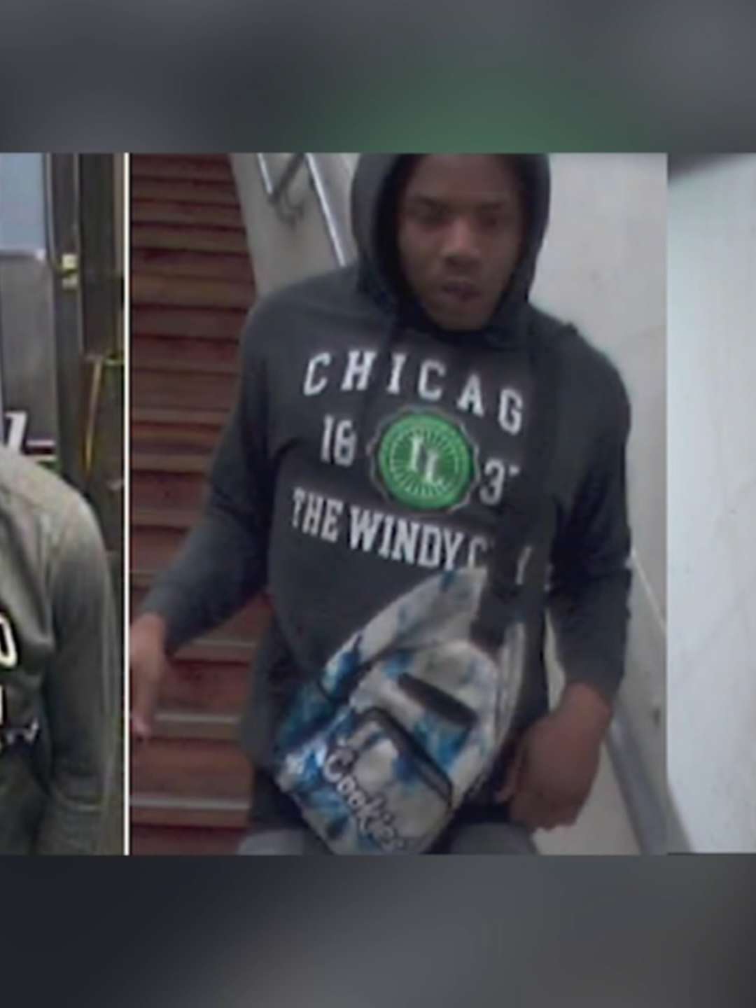 Chicago police released photos two men accused of punching a CTA Red Line passenger on the city's North Side. The incident happened on a Red Line train near the Granville Station at about 10:40 p.m. on November 13. The men seen in the photos allegedly tried to take a passenger's wallet and backpack; when he refused, one of the suspects began to punch the victim. One suspect is seen wearing a hoodie with 