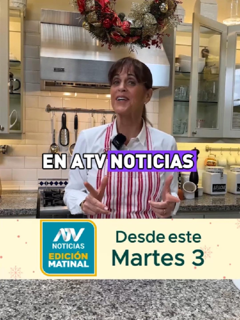 Sandra Plevisani llega a ATV! 🎉🍰 La reconocida chef nos deleitará con sus recetas irresistibles de postres todas las mañanas.  Si eres amante del dulce y te encanta descubrir nuevos sabores, no te pierdas este delicioso segmento en ATV Noticias Edición Matinal.🤩 ¡Prepárate para endulzar tus mañanas con Sandra Plevisani en ATV! #atvnoticias #noticias #atv #atvpe #peru #parati 