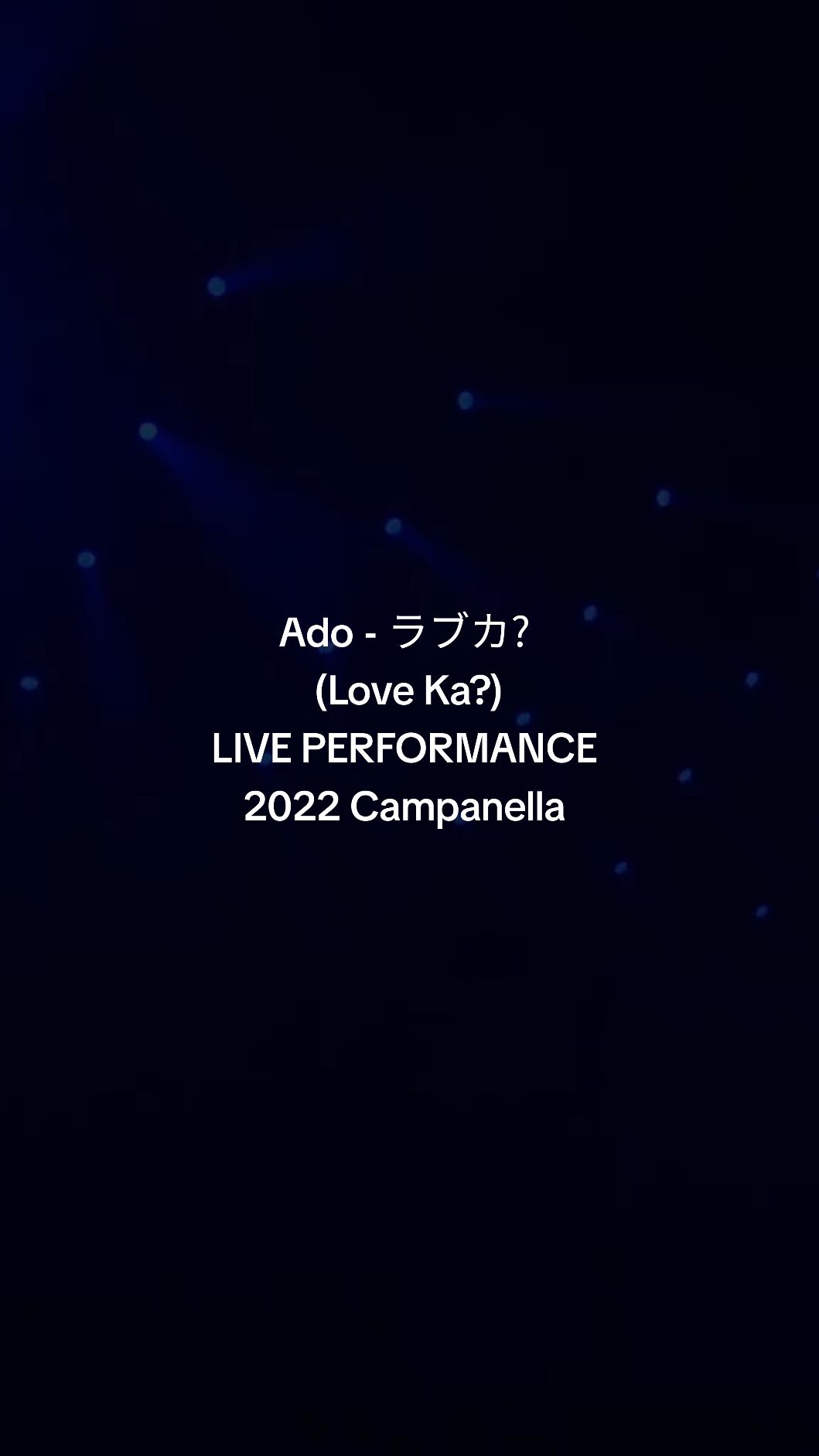 Ado - ラブカ? (Love Ka?) 4K HD LIVE PERFORMANCE From 2022 Campanella #ado #live #campanella #ラブカ #loveka #hiiragikirai #cover #adomin #adomination #adoworlddomination #adoworldtour 