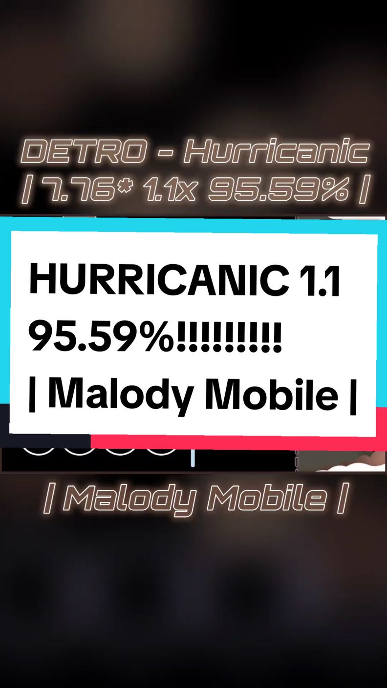 El Mindblock está cañon, Hola ajaw | DETRO - Hurricanic 1.1 95.59% | #malody #malody4k #malodymobile #osumania4k #rhythmgame #vsrg 