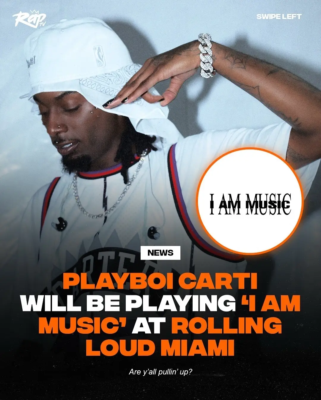 #PlayboiCarti will be playing “I AM MUSIC” at Rolling Loud Miami‼️🔥 Y’all think the album is coming soon⁉️👀 #RapTV #carti #playboicartiedits #cartitok #vamp 