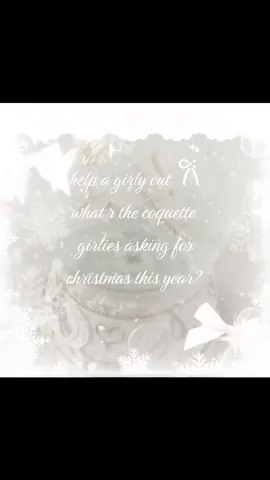 ˙✧˖°🩰 ⋆｡˚🎀 ꩜ idk what to put on my list pls drop ur lists in the comments 🙏🎀❤️ #helpagirlyout #girly #forthegirlies #girlypop #hyperfeminine #christmas #christmaslist #coquettewinter #pinkwinter #ballet #deers #snow #marshmallows #pink 