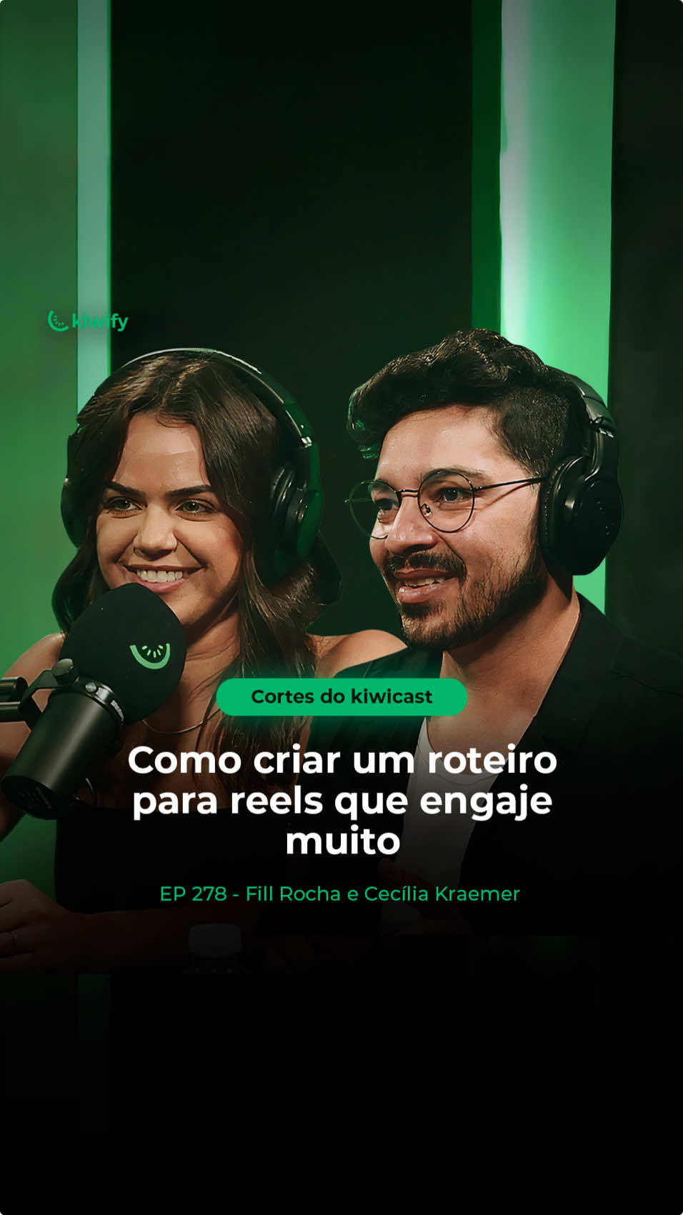 Você sabe como criar um roteiro para Reels que engajem muito? Fill Rocha e Cecília Kraemer vão te explicar isso e muito mais, no Kiwicast #278. O link para você ver esse episódio completo está na nossa Bio! 