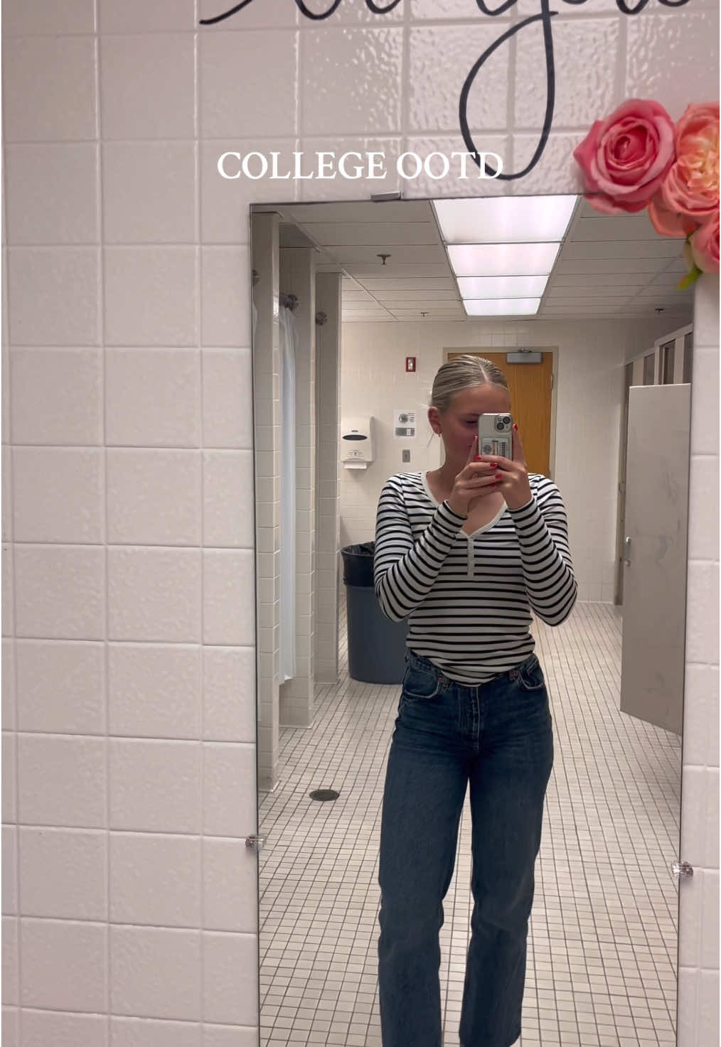 stripes today ☺️☺️ #OOTD #fitcheck #outfit #fit #outfitoftheday #college #dorm