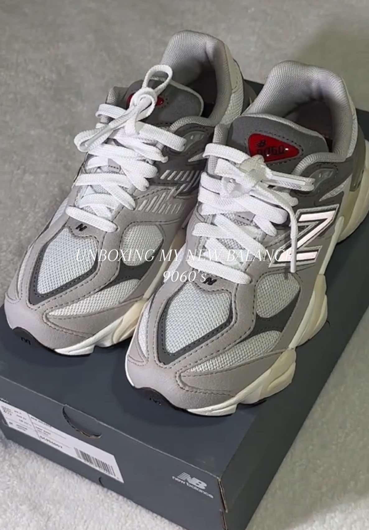 new balance 9060 raincloud gray in big kids ! @New Balance  #newbalance #9060newbalance #unboxing #haul #CapCut 