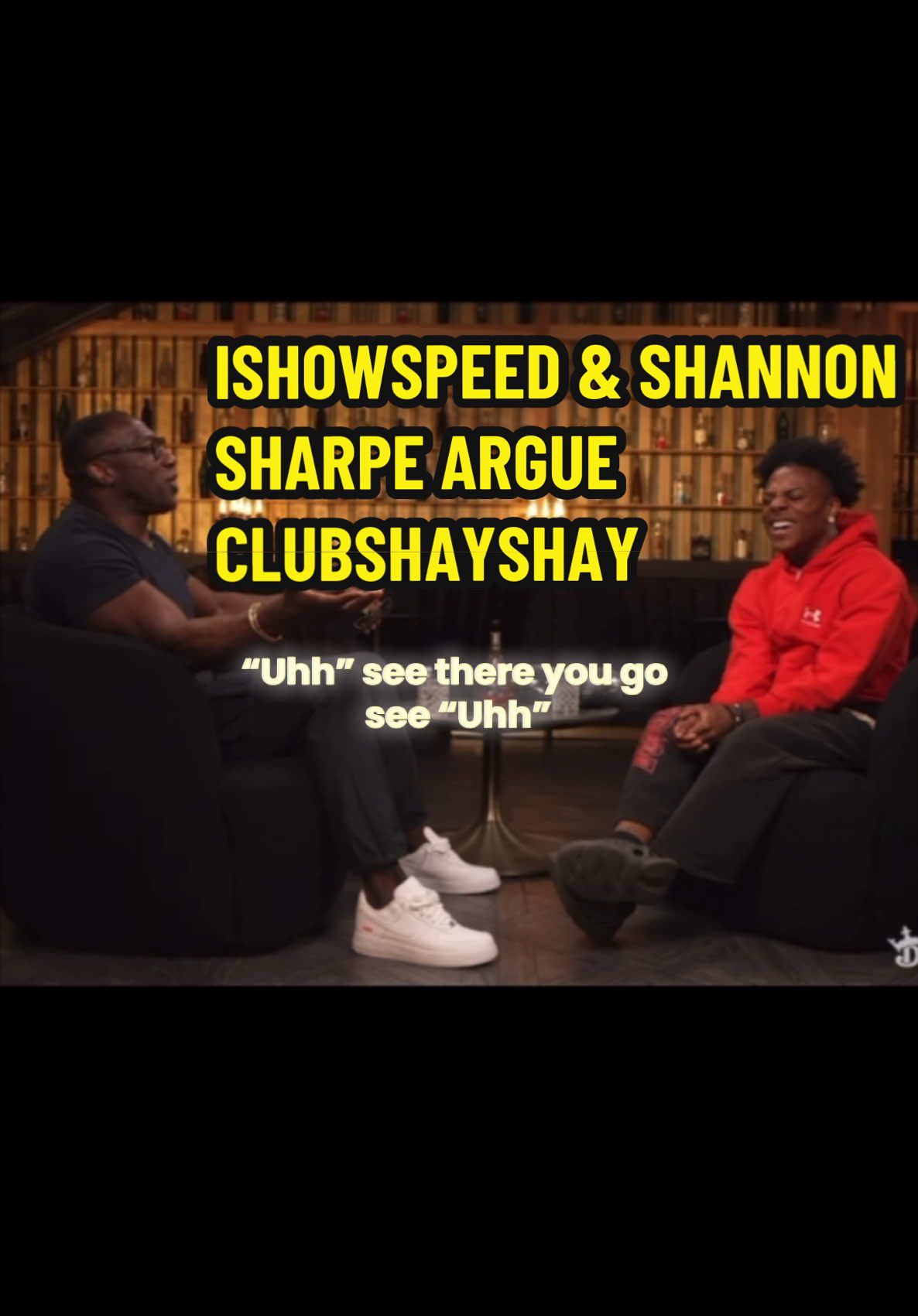 IShowSpeed & Shannon Sharpe argue over who had the WORST VIRAL Mishap 🤣 #fyp #ishowspeed #shannonsharpe #argue #clubshayshay #interview #viralmishap #viral #foryou #fypシ゚ 