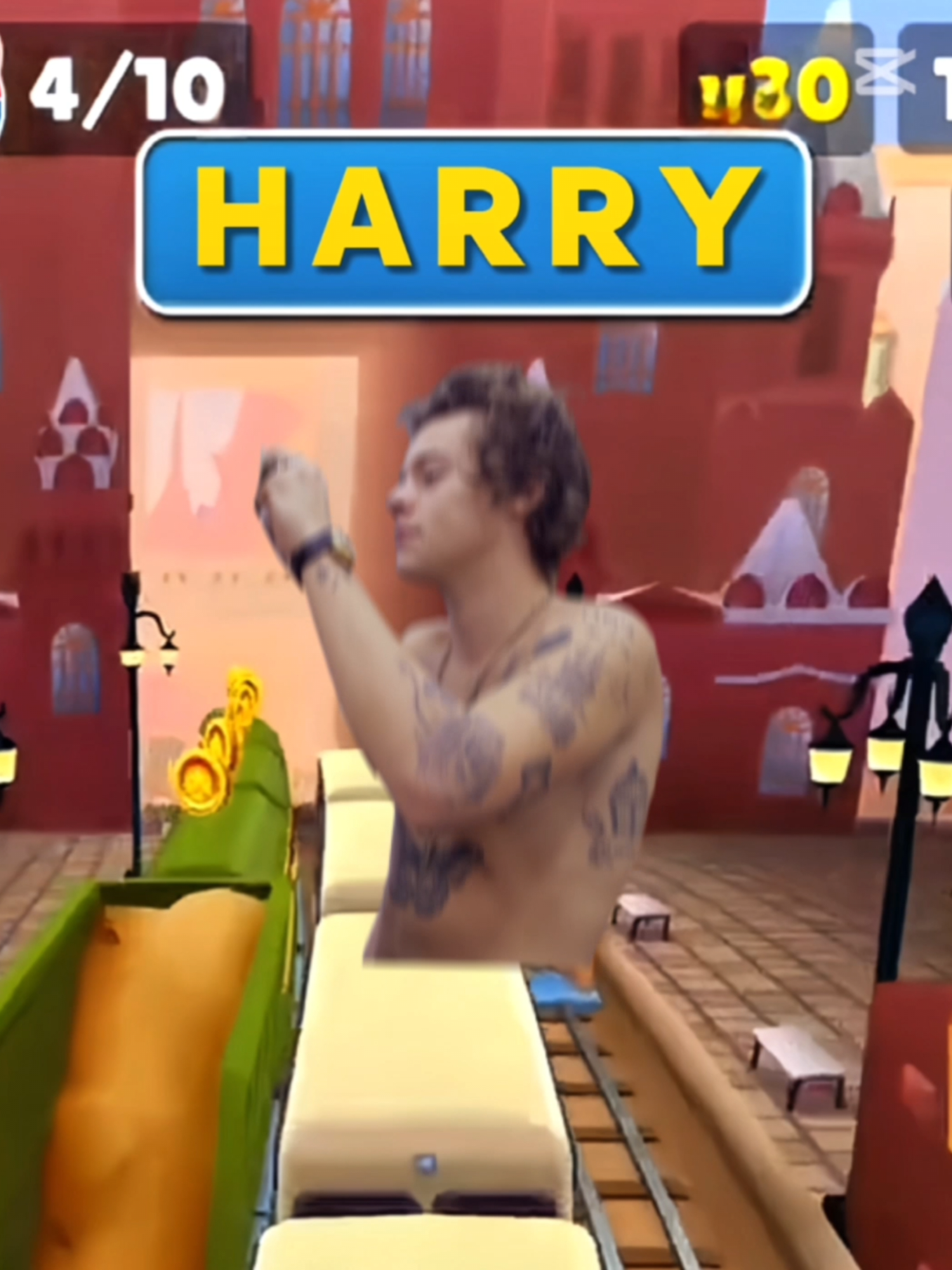 i just had to make a harry version of this trend #harrystyles #onedirection #subwaysurfers