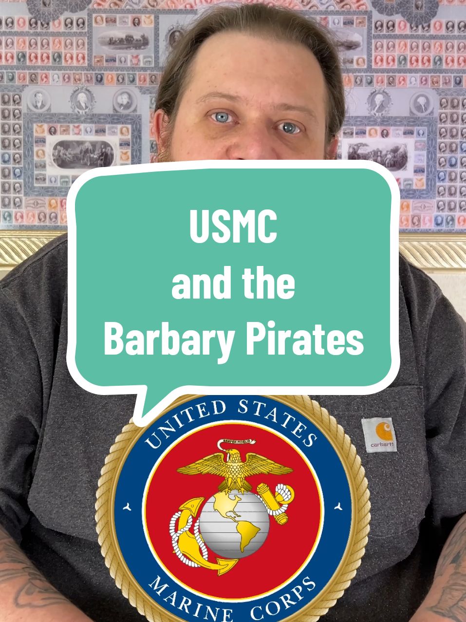 The United States Marine Corp sing about fighting the pirates of the Barbary Wars #marines #semperfi #northafrica #history #fyp #viral 