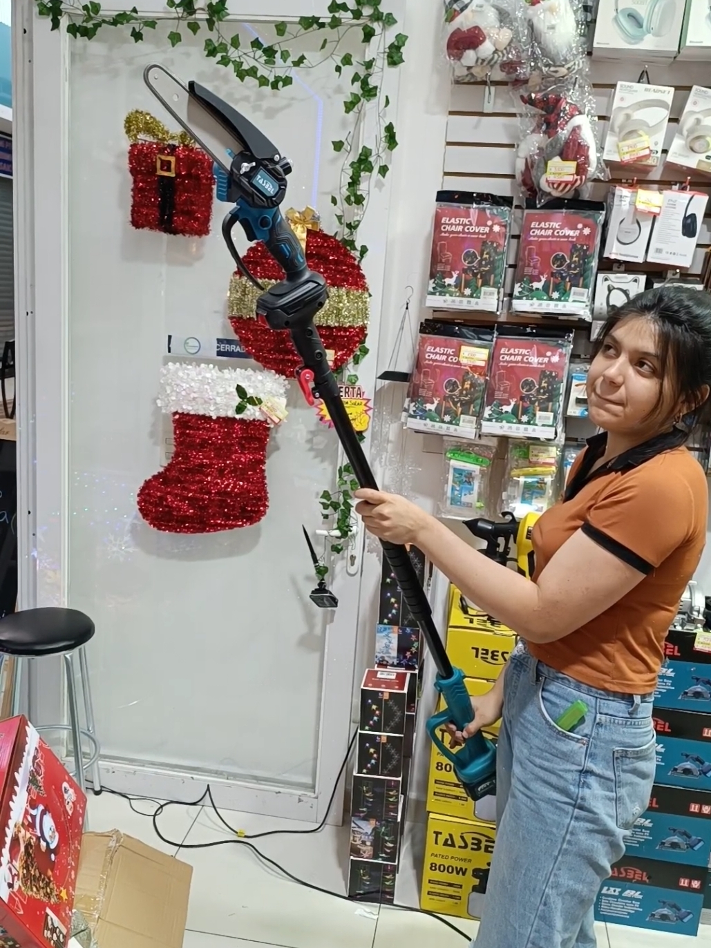 Sierra + Tijera + brazo extensible ☝️☝️☝️ #producto #sierra #tijeras #podar #jardin #jardineria #setdep #herramientas #popular #popularvideo #herramienta #sur #norte #envios #parati #fyp #motosierraabateria #bateria #recargable 