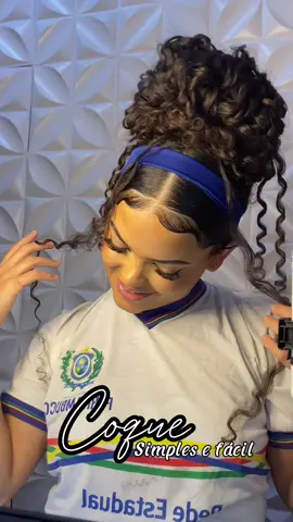 Esse ta faciilll . . . . #cachos #cacho #cacheadas #cacheada #penteados #penteado #coque #cabelo #fyp #reels #viral #explorar #cabelocacheado #finalizacao