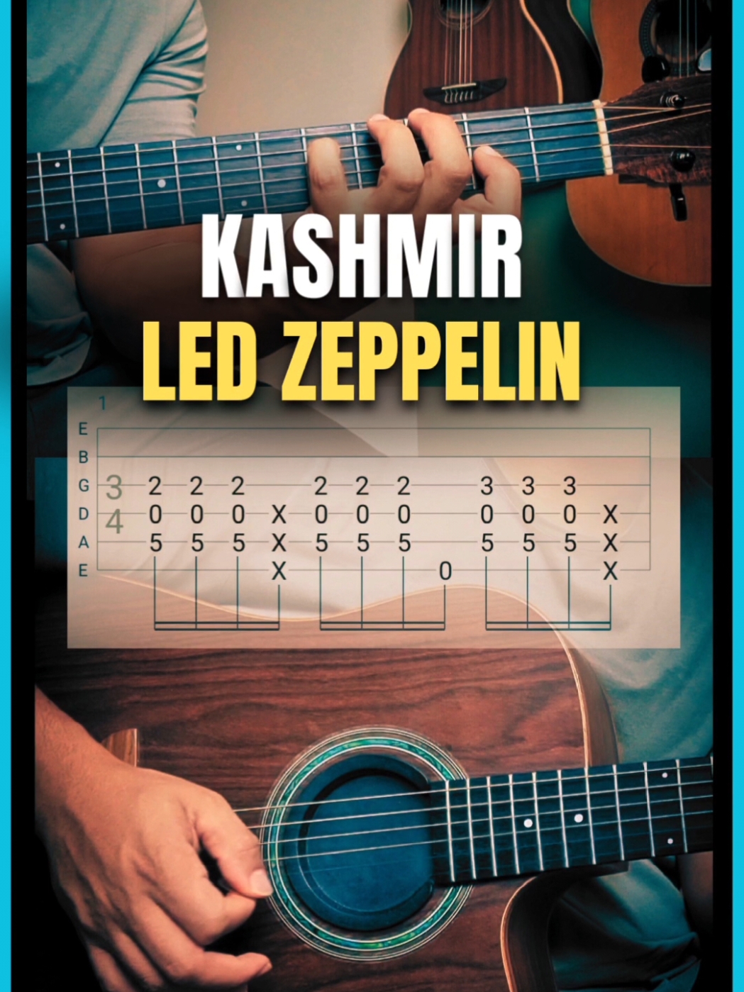 Kashmir - Led Zeppelin | Como tocar no VIOLÃO #tab #auladeviolao #comotocarviolao #ledzeppelin #kashmir 