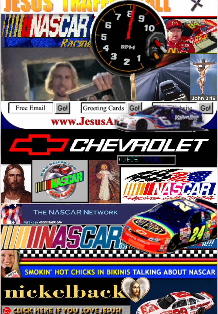 #NASCAR #JESUS #NICKELBACK ❗️❗️🦅🦅🏎️🏎️ #hellyeah #fyp #webcore #aesthetic #y2k #postgrunge 