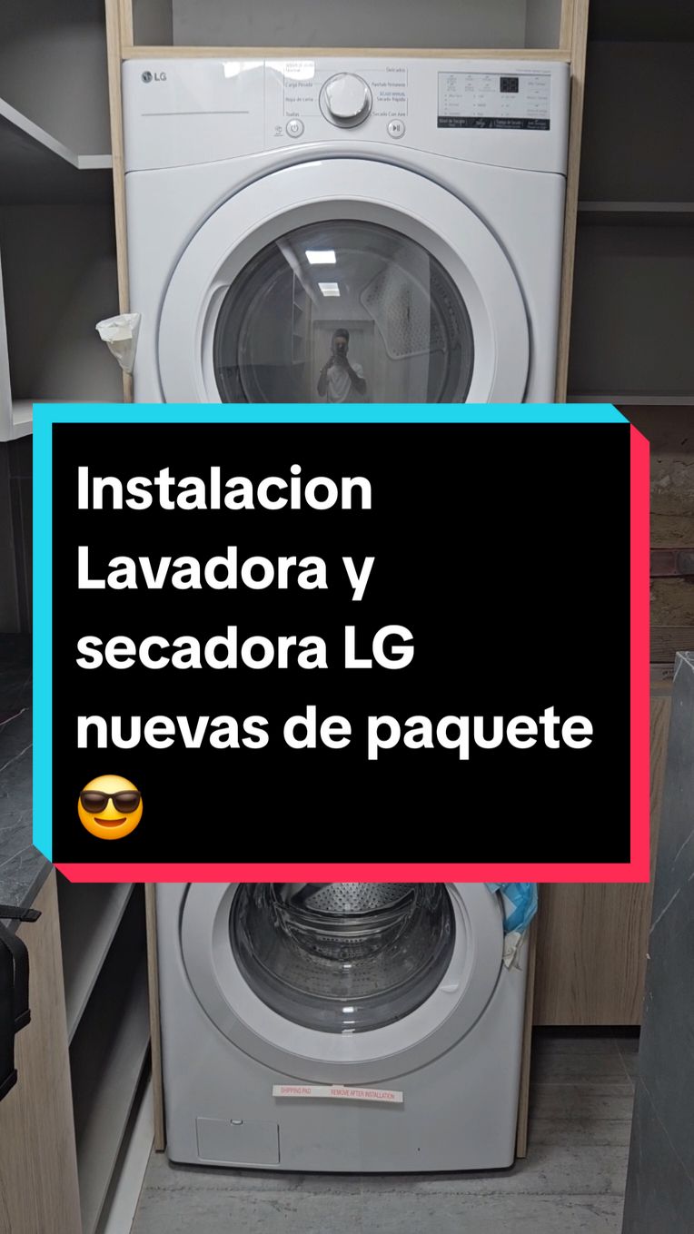 Instalacion Lavadora y Secadora LG nuevas. #reparacion #serviciotecnico #garantia  #lginverter 