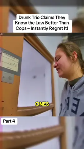 Drunk Trio Claims They Know the Law Better Than Cops – Instantly Regret It! #cops #copsoftiktok #policeofficer #fyp #officer 