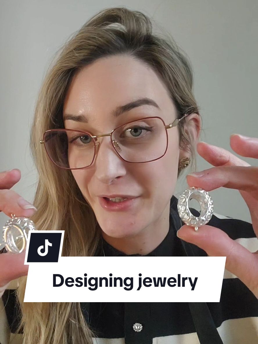 Designing jewelry, bespoke earrings. follow to see the final earrings! #artistsoftiktok #artist #designer 