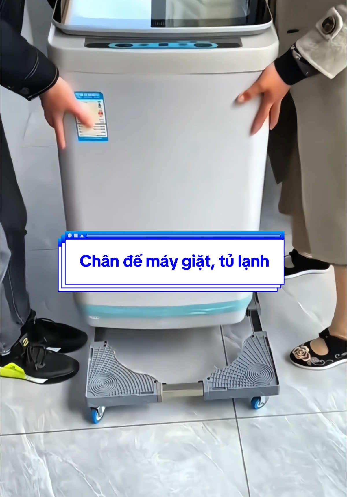 Chân đế máy giặt, chân tủ lạnh di chuyển tiện lợi  #xuhuong #chandemaygiat #chantulanh #giadungs8 