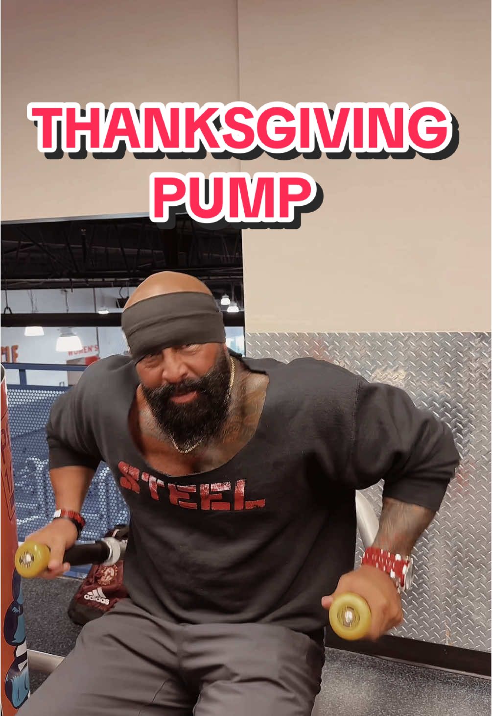 Turkey bro #gymmotivation #bodybuilding #armday @Zachmfg 