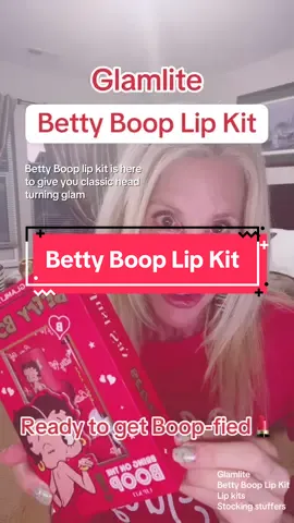 Glamlite’s Betty Boop Lipstick kit. Bold red mat vintage lipstick for modern times. Channel your inner Betty with this runway, high fashion, glamorous lipstick. #glamlite #glamlitebettyboop #lipkits ###blackfriday #cybermonday 