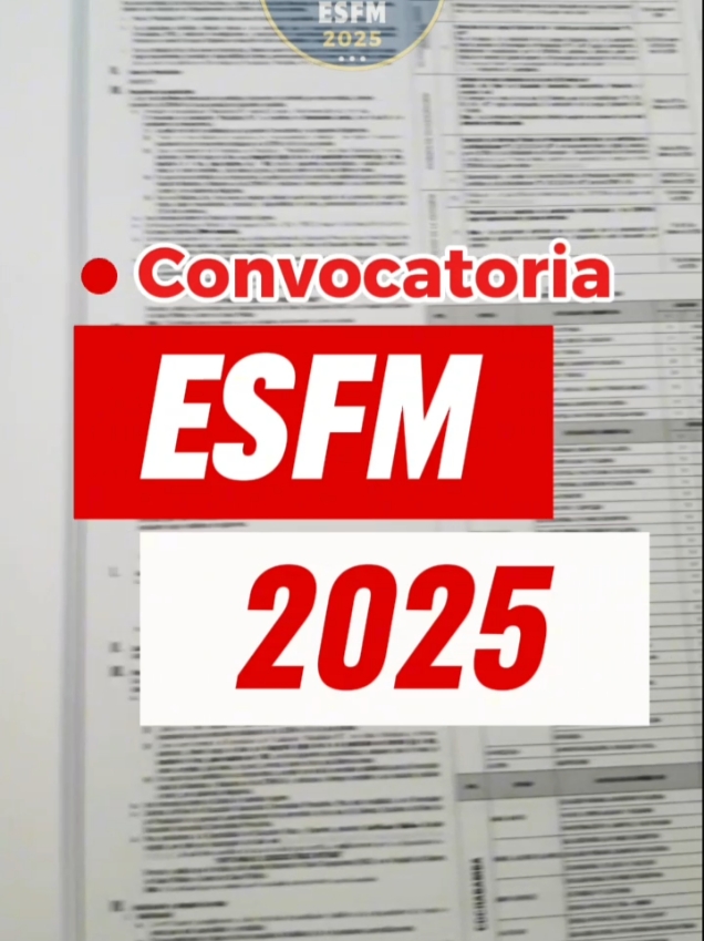 CONVOCATORIA ESFM 2025 CONVOCATORIA NORMAL 2025 #esfm #convocatoria #bolivia #para ti #estudio #studytok 